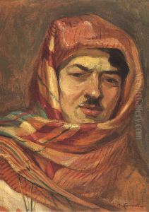 Autoportrait with a Keffiyeh.