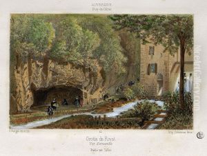 Grotte de Royat. Vue d'ensemble by Hubert Clerget