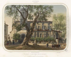 Eglise de Chamalieres, pres de Clermont by Charles Bour