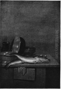 Still life with two fish by Jacob Gillig