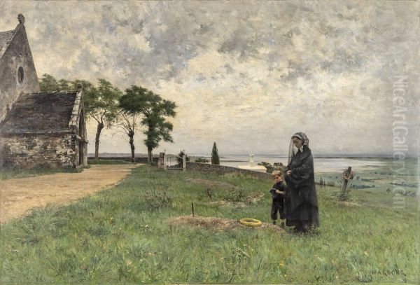 The Cemetery at Tourville - view 1