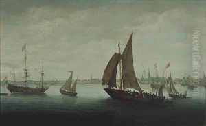 Two Ferries leaving Hoorn Harbour Two Ferries leaving Hoorn Harbour