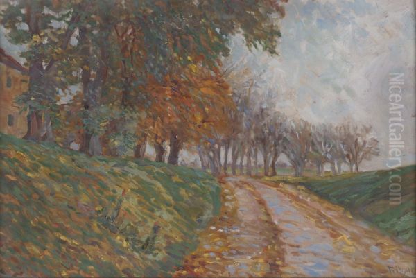 Herbstliche Baumreihe - view 1