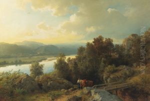 A lakeside landscape