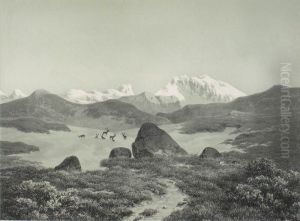 The mountain Snohetta by Hans Gude