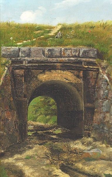 Landscape with a bridge. - view 1