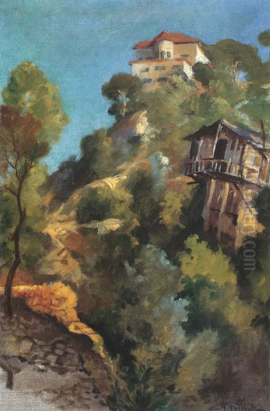 Bikfaya. The Palace and the cabin. - view 1