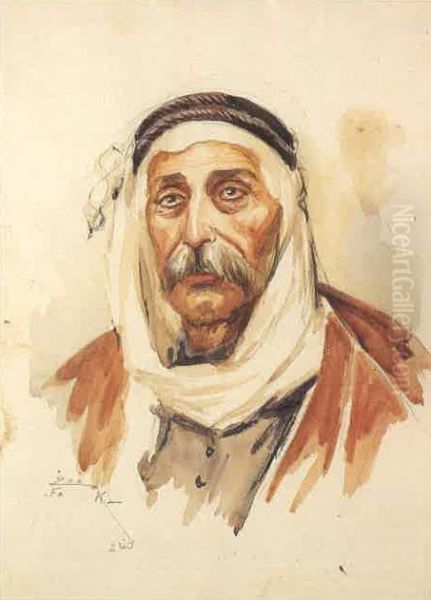 Portrait of Hussein Mahmoud Al-Hajj Darwich. - view 1