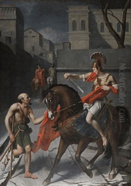 Saint Martin Sharing His Cloak with a Beggar - view 1