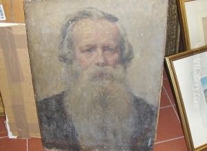 Portrait Study Of A Bearded Gentleman by John Hodgson Campbell