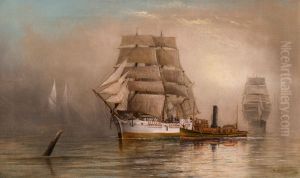 Coming Through the Mists, Maine Harbor by unknown