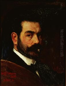 Zelfportret met sigaar II