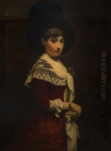Damesportret by Meijer de Haan
