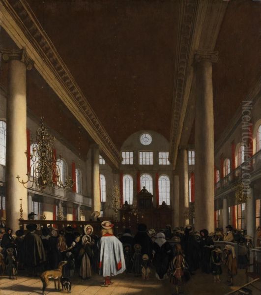 Interieur van de Portugese Synagoge te Amsterdam - view 1