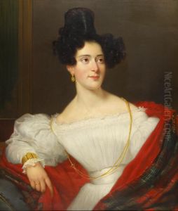 Portret Netje Asser by Jan Adam Kruseman