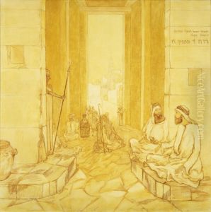 Boas bij de stadspoort by Joseph Jacob Isaacson
