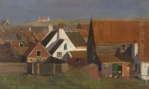 gezicht op Katwijk aan Zee by Louis Hartz