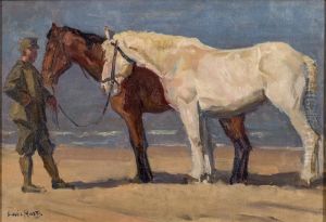 Paarden op het strand van Katwijk Paarden op het strand van Katwijk