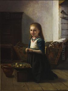 De kleine Huishoudster by Meijer de Haan