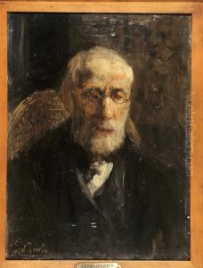 Portrait of Jozef Israels (1824-1911) by Jozef Israels