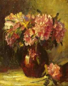 Vaas met bloemen by Baruch Laguna