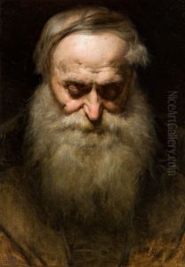 Glowa starca z siwa broda by Jan Matejko