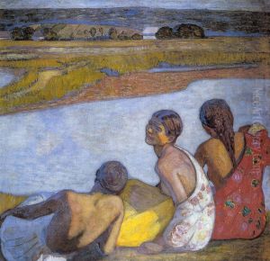 Gypsy Girls by the Banks of Lapos by Bela Ivanyi-Grunwald