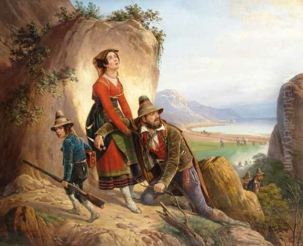 Partisans fleeing - view 1