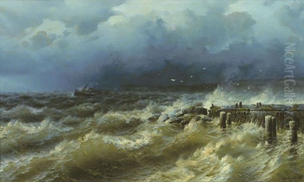 Surf at the pier - view 1