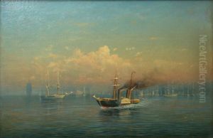 Ships in the roads by Rufin Sudkovsky