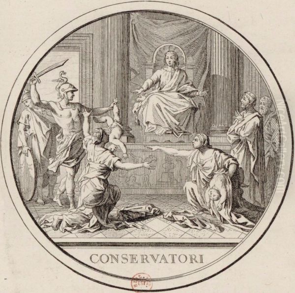 Le Jugement de Salomon (medallion) - view 1