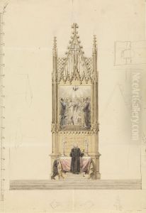 In front of an Altar by Caspar David Friedrich