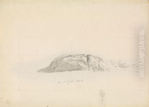 Opferstein bei Quoltitz by Caspar David Friedrich