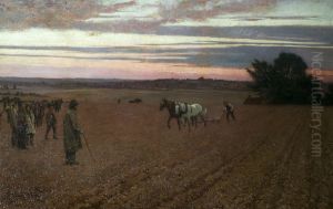 The Ploughing Match by George Francis Carline