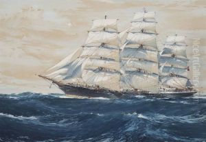 The Australian clipper ship Torrens under full sail The Australian clipper ship Torrens under full sail