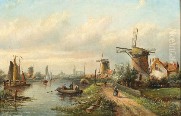 Hollandische Flusslandschaft - view 1