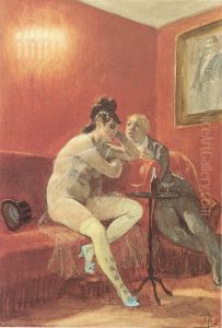 La chanson de Cherubin by Felicien Rops