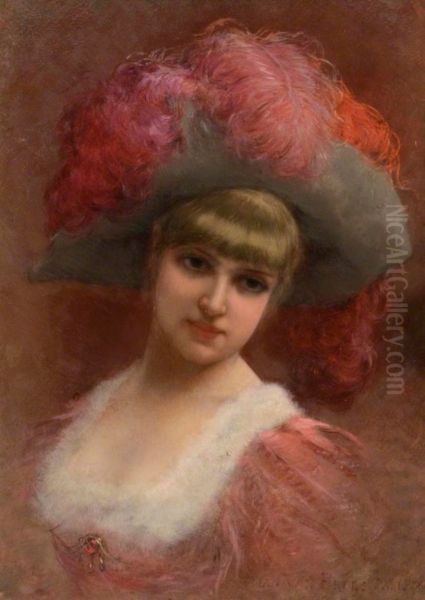 Young Lady in a Feather Hat - view 1