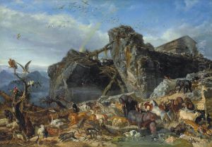 Dopo il Diluvio: l'uscita degli Animali dall'Arca by Filippo Palizzi