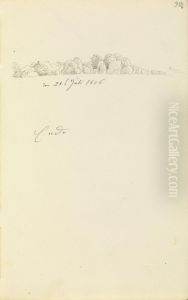 Gehoft in einer Baumlandschaft Gehoft in einer Baumlandschaft