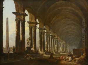 La Colonnade by Hubert Robert