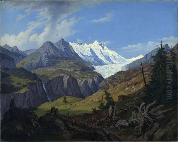 Der 12018 Fuss hohe Grossglockner mit demPasterzengletscher - view 1