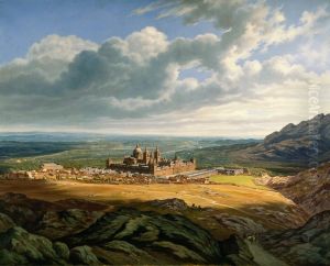 Ansicht des Escorial (Spanien) by Hubert Sattler