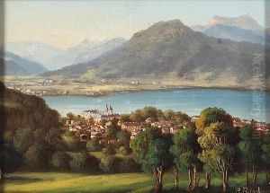 Tegernsee gegen den Hirschberg