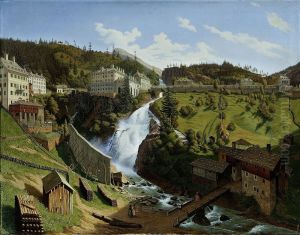 Das Wildbad Gastein mit seinem herrlichen Wasserfall Das Wildbad Gastein mit seinem herrlichen Wasserfall