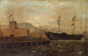 Launch of the Steamship Aurora from Belfast Harbour Launch of the Steamship Aurora from Belfast Harbour
