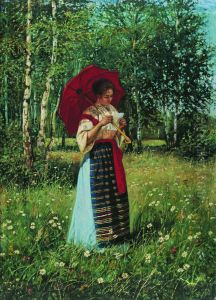 Reading a letter by Nikolay Bogdanov-Belsky