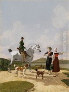 Reiter am Tegernsee by Wilhelm von Kobell (1766-1853)