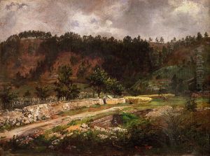 Road near Pillnitz by Johan Wilhelm Ludwig Dahl