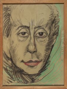 Portret Leona Reynela by Stanislaw Ignacy Witkiewicz (Witkacy)